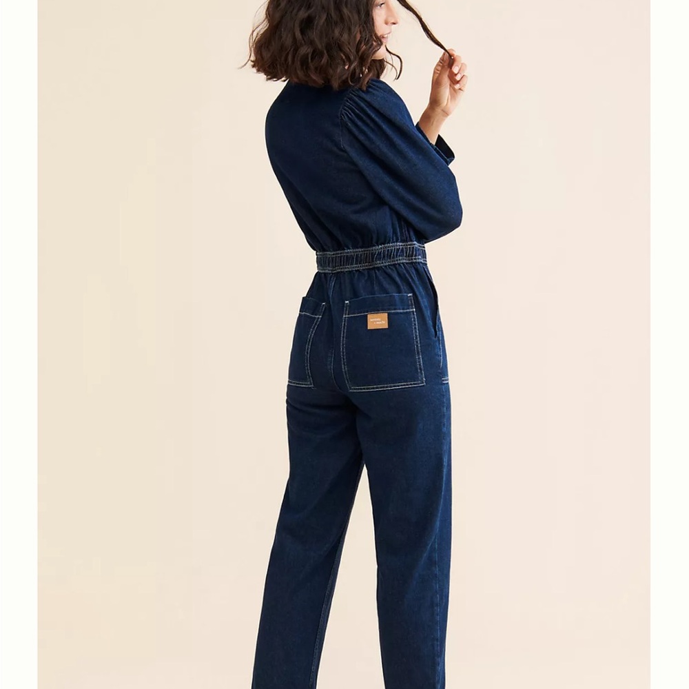 Seventy Mochi Lorna Denim Jumpsuit - Anthroplogie - Picture 2 of 6